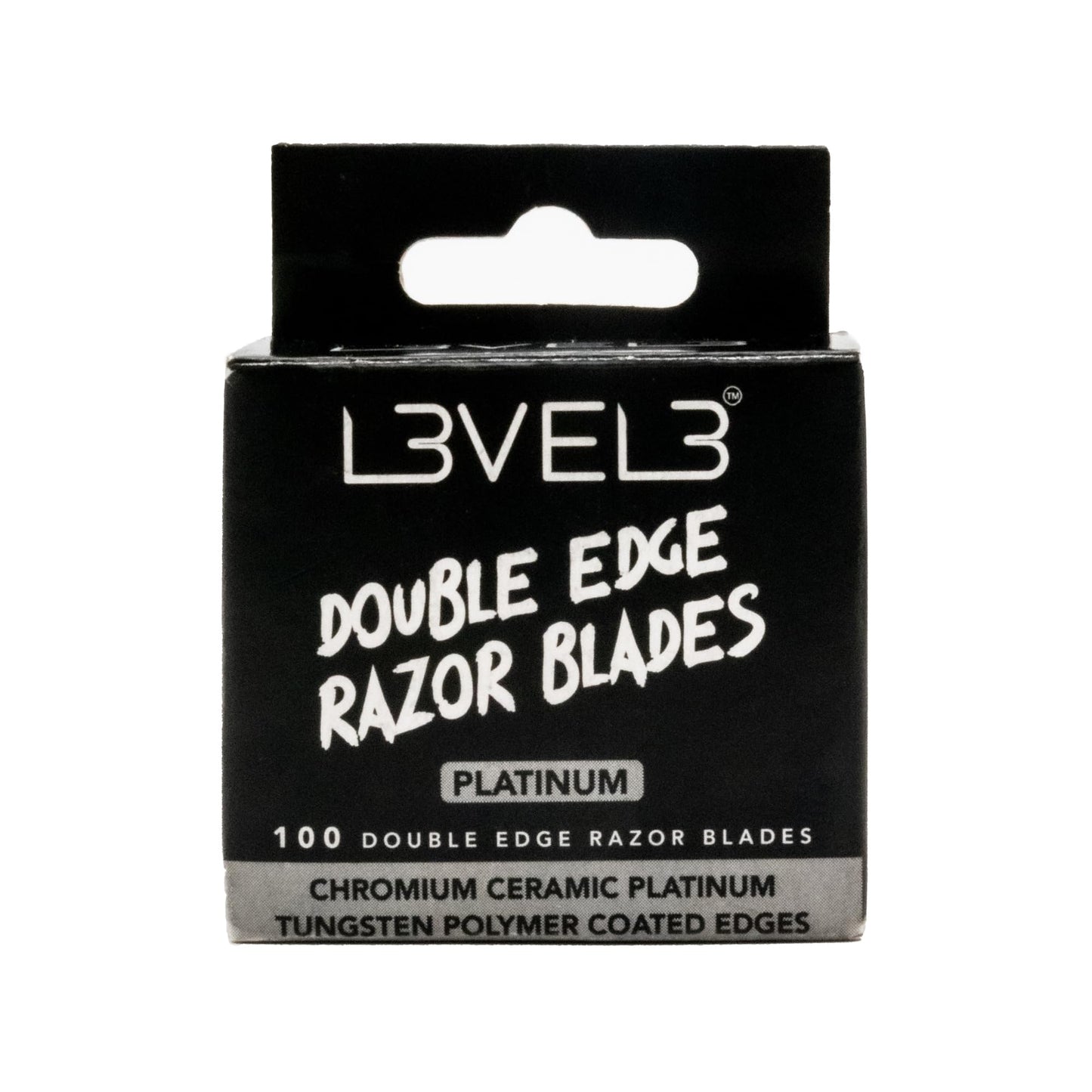 L3 Double Edge Razor Blades - Platinum Coated, Stainless Steel Razor Blades for the Close Shave - for Double Edged Safety Razors - 100 Count (1) Beauty and Personal Care L3