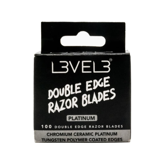 L3 Double Edge Razor Blades - Platinum Coated, Stainless Steel Razor Blades for the Close Shave - for Double Edged Safety Razors - 100 Count (1) Beauty and Personal Care L3