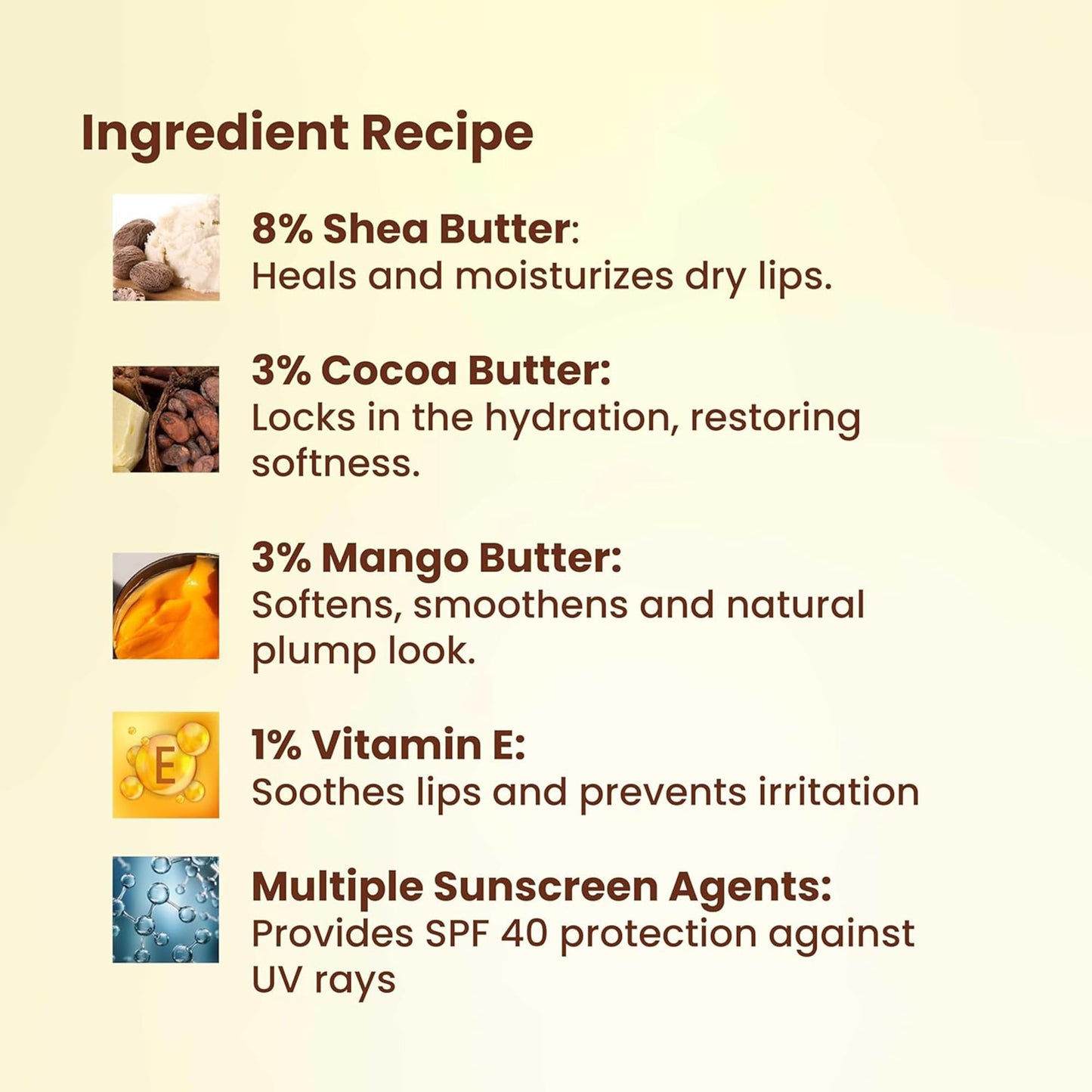 Brinton UV Doux Lip Balm SPF40 - Hydrates and Protects Lips with Almond Oil, Olive Oil and Vitamin E Beauty and Personal Care Brinton