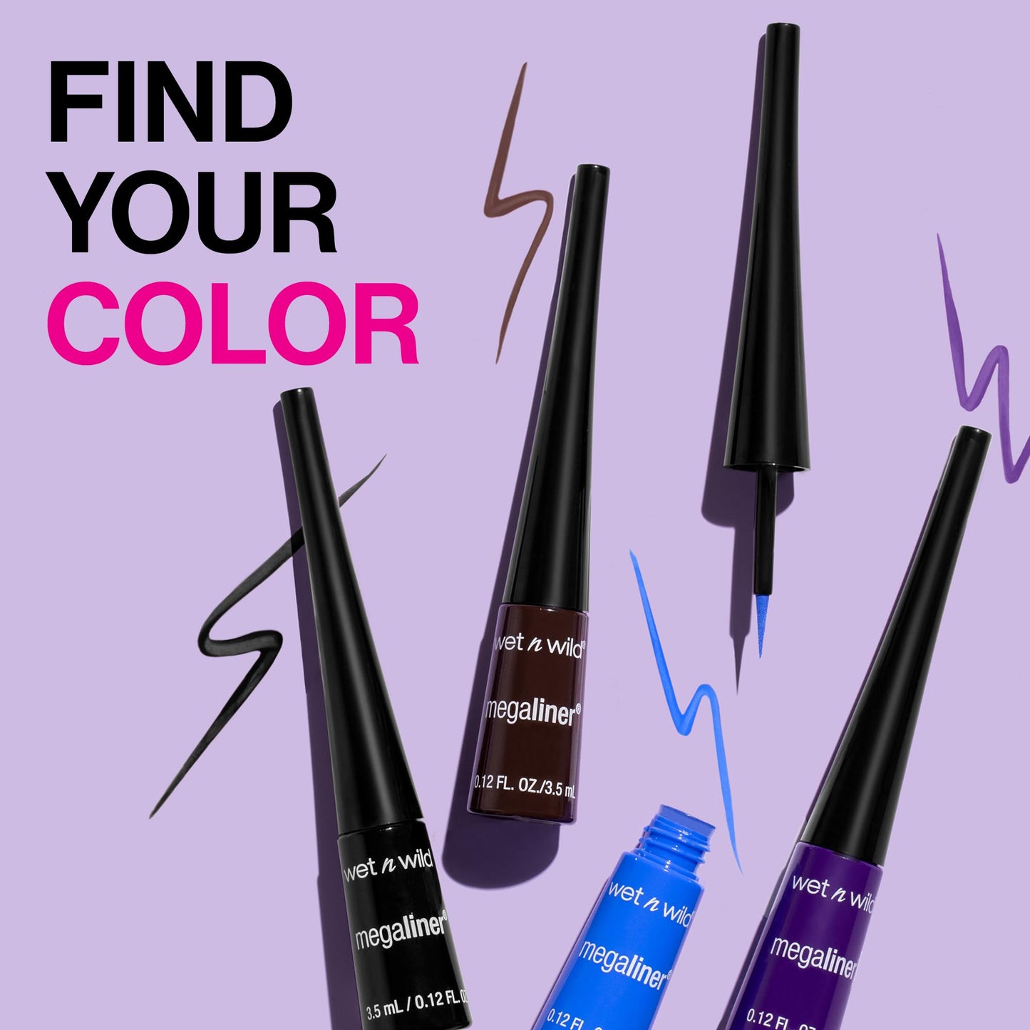 wet n wild MegaLiner Liquid Eyeliner - Electric Purple Beauty & Personal Care wet n wild