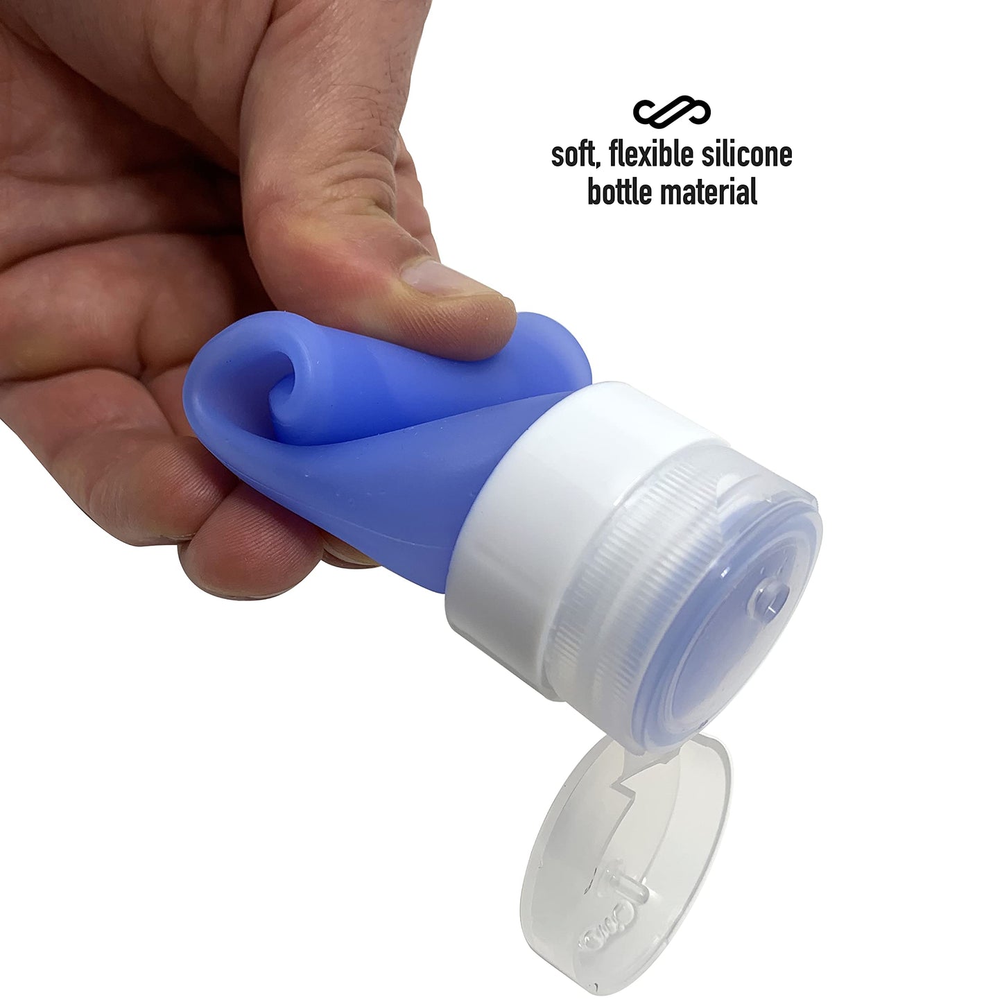 Cruise On Silicone Travel Bottle Set, TSA Approved, Leak-Proof Squeeze Bottles for Shampoo, Lotion & Liquids (2 oz & 1.4 oz), Refillable Containers Beauty & Personal Care Cruise On