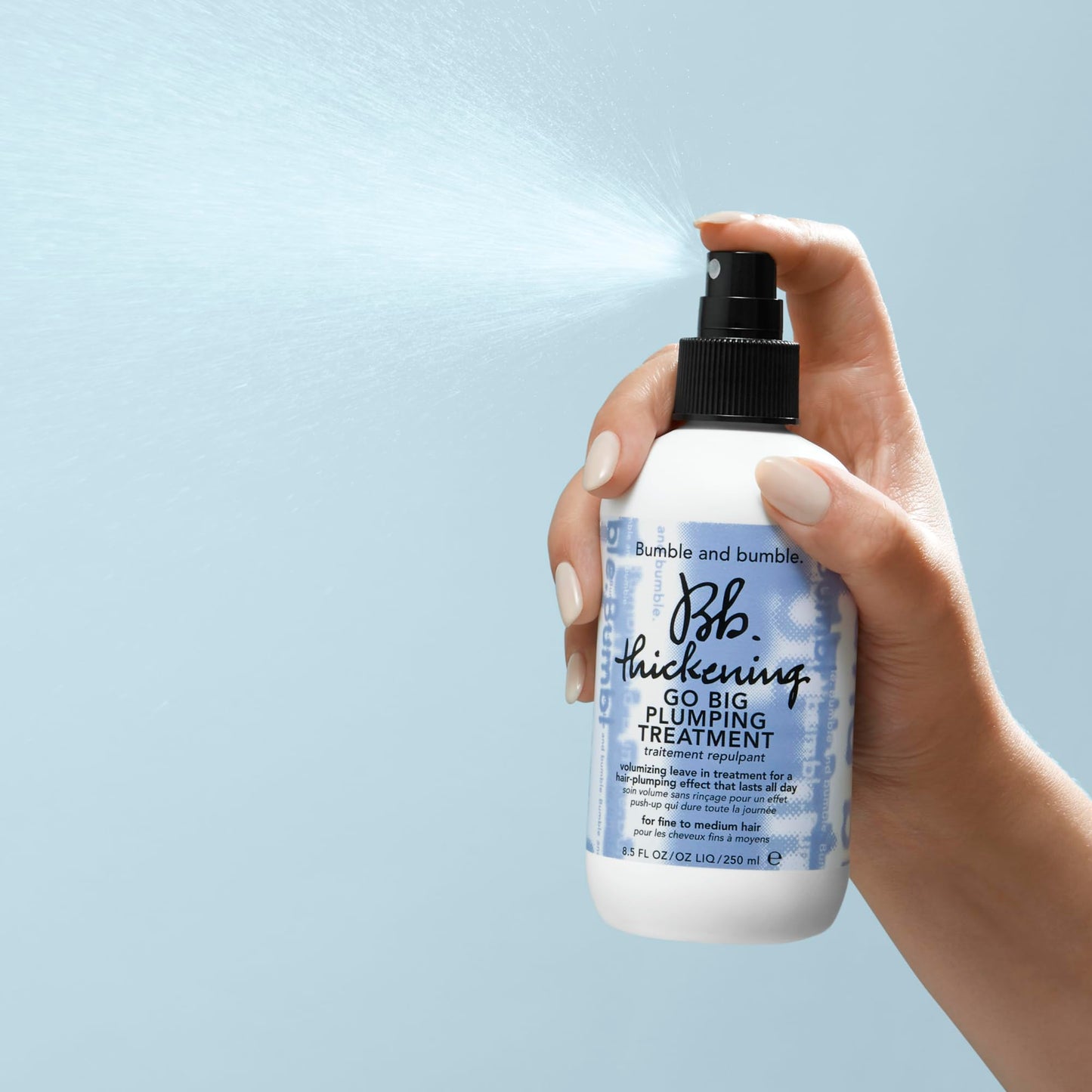 Bumble and bumble. Thickening Go Big Plumping Hair Treatment Spray | Heat Protection | Softening + Defining | Straight to Wavy, 8.5 Fl Oz Beauty & Personal Care Bumble and bumble.