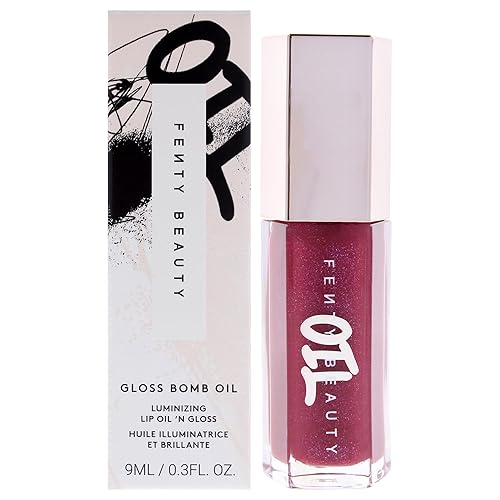 Gloss Bomb Luminizing Lip Oil N Gloss - 04 Razzberry Jamz by Fenty Beauty for Women - 0.3 oz Lip Gloss Beauty & Personal Care FENTY BEAUTY