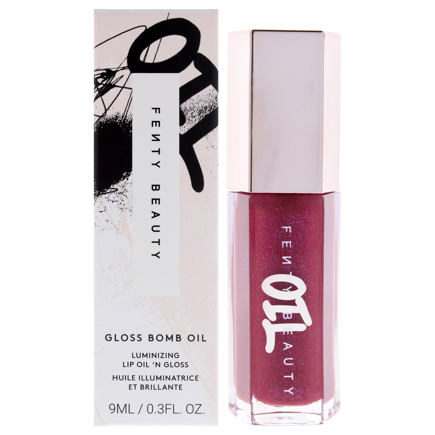 Gloss Bomb Luminizing Lip Oil N Gloss - 04 Razzberry Jamz by Fenty Beauty for Women - 0.3 oz Lip Gloss Beauty & Personal Care FENTY BEAUTY