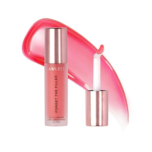 Lawless Forget the Filler Lip Plumping Line Smoothing Gloss - Cherry Vanilla - Premium Volumizing Lip Gloss with Natural Ingredients Designed to Beauty & Personal Care Lawless