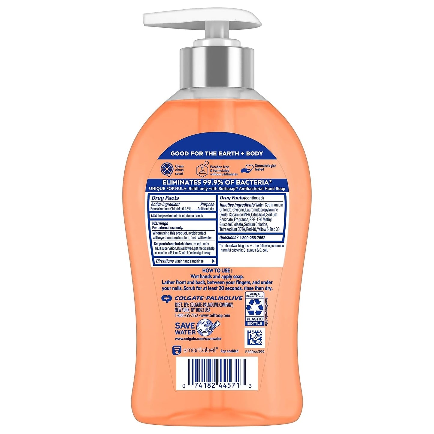 Softsoap Antibacterial Liquid Hand Soap Pump, Crisp Clean, 11.25 fl. oz. (US03562A) Beauty & Personal Care Softsoap