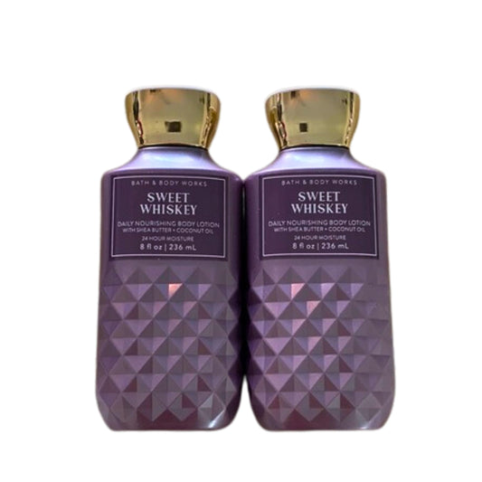 Bath & Body Works Body Lotion, Gift Set of 2, 8oz Each (Sweet Whiskey) Beauty & Personal Care Bath & Body Works