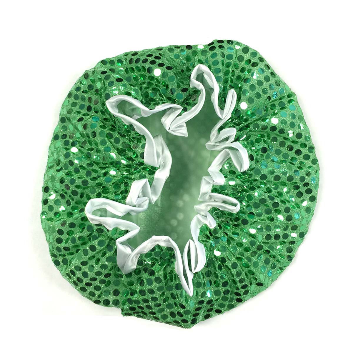 Wrapables Trendy Satin Shower Cap, Green Glitter Beauty & Personal Care Wrapables