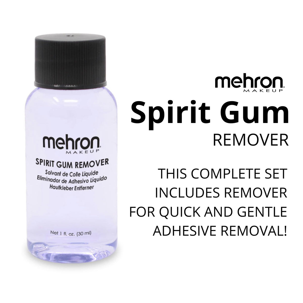 Mehron Makeup Spirit Gum & Remover Kit, Special FX Adhesive