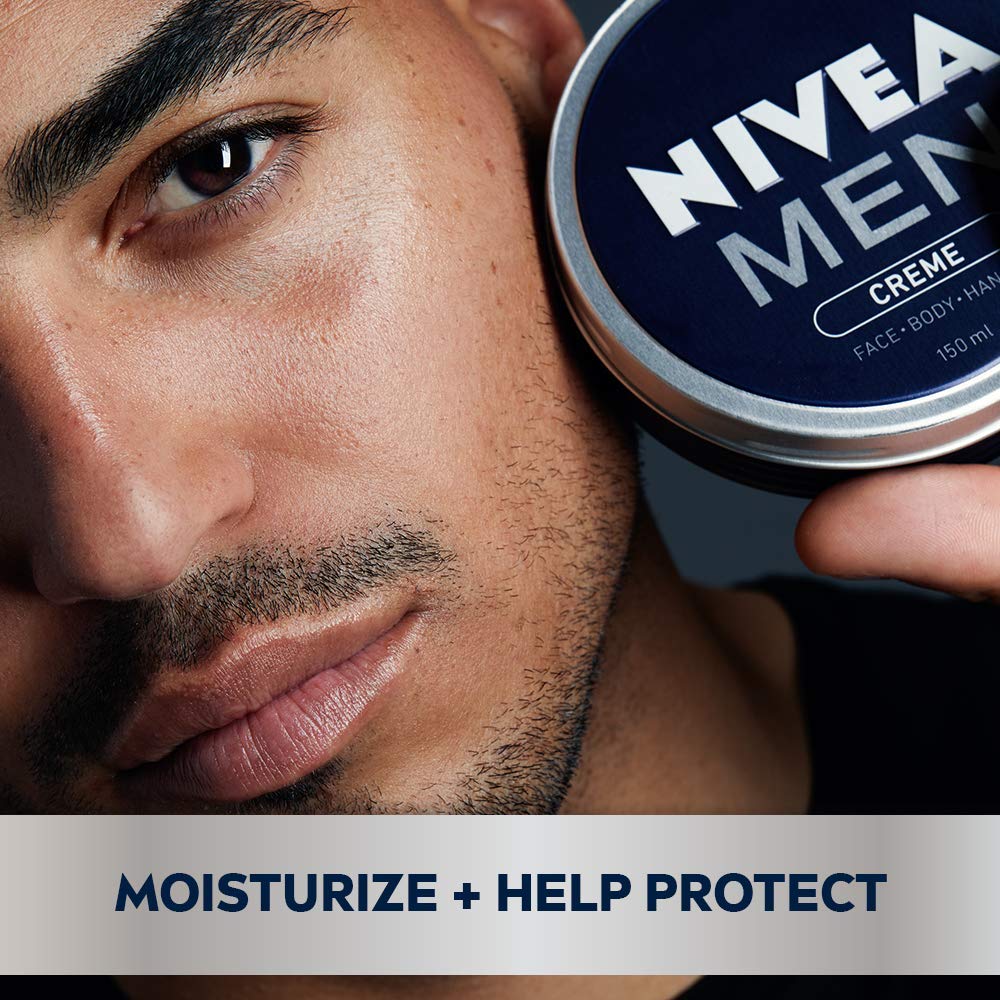 NIVEA MEN Creme - Multipurpose Cream for Men - Face, hand and Body Lotion - 5.3 oz. Tin Beauty & Personal Care NIVEA MEN
