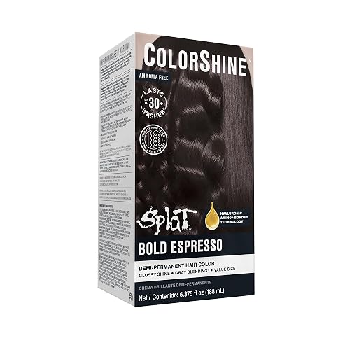Splat ColorShine Demi-Permanent Hair Color, Bold Espresso Beauty & Personal Care Splat