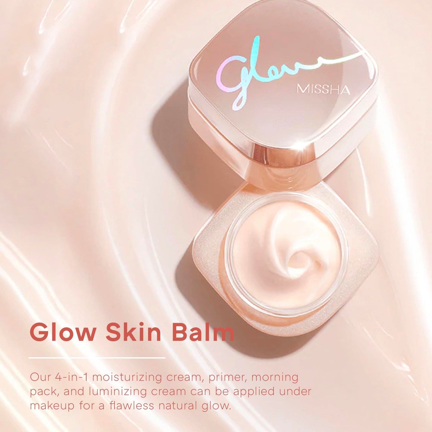 MISSHA Glow Skin Balm 1.69 fl oz/ 50ml 4-in-1 Primer, Moisturizing Cream, Morning Pack, Luminizing Cream for a Flawless Natural Glow, Glass Skin Beauty & Personal Care MISSHA
