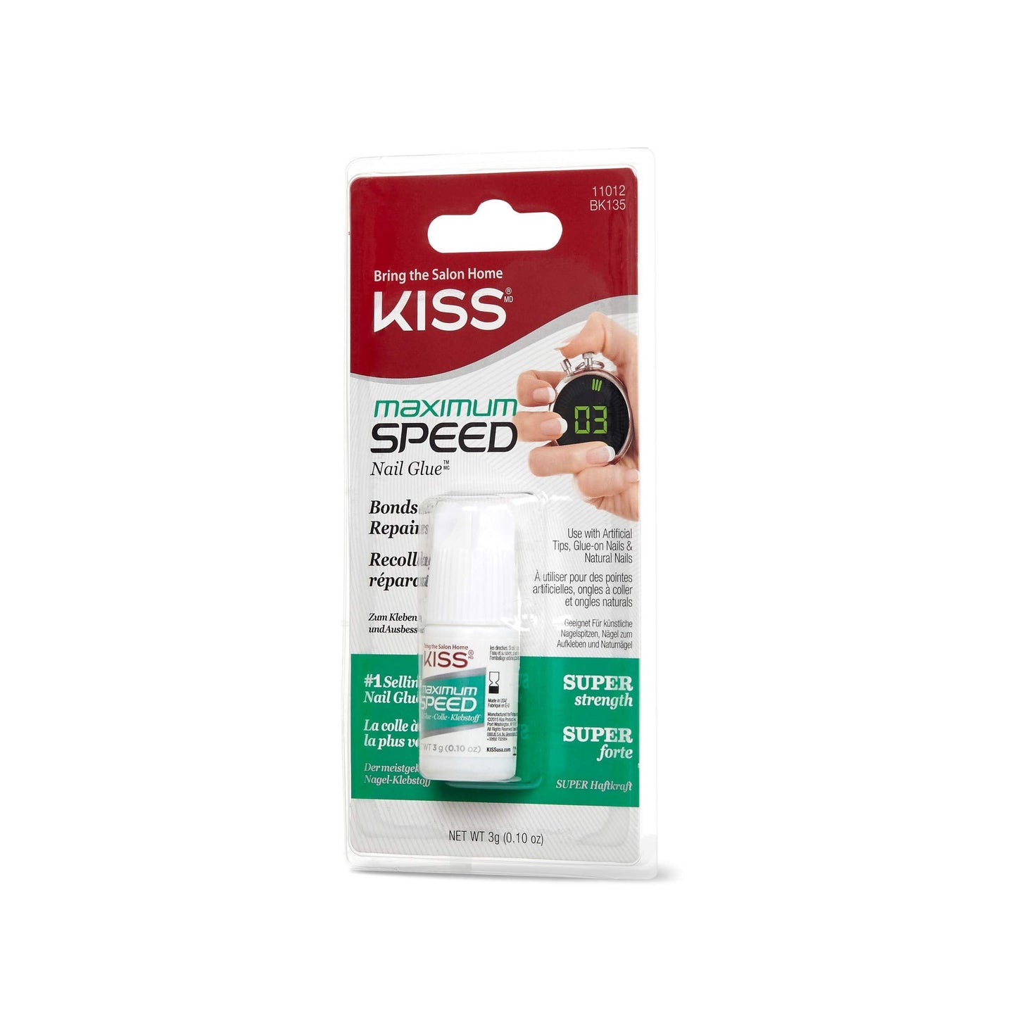 Kiss Maximum Speed Nail Glue (3 Pack) Beauty & Personal Care Kiss