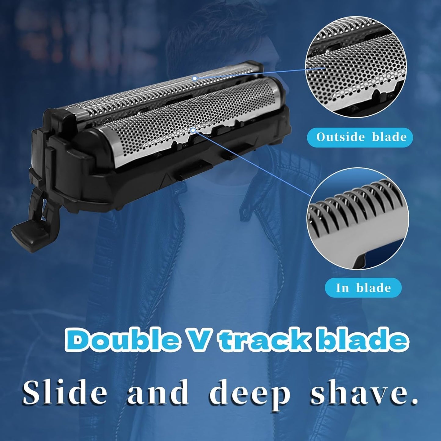 Men's Shaver Replacement Foil head shaver replacement ES9087 ES9068 ES8101 ES8013s ES-LT71, ES-LT67 ES-LT2P ES-LT41Replacement blade Fit Razor Beauty and Personal Care QUORIX