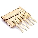 FEITA Eyelash Extension Tweezer Set Gold Lash Applicator Tool - Precision Lashes Diamond Grip Tweezers for 2D-6D Volume & Individual Eyelashes Beauty & Personal Care FEITA