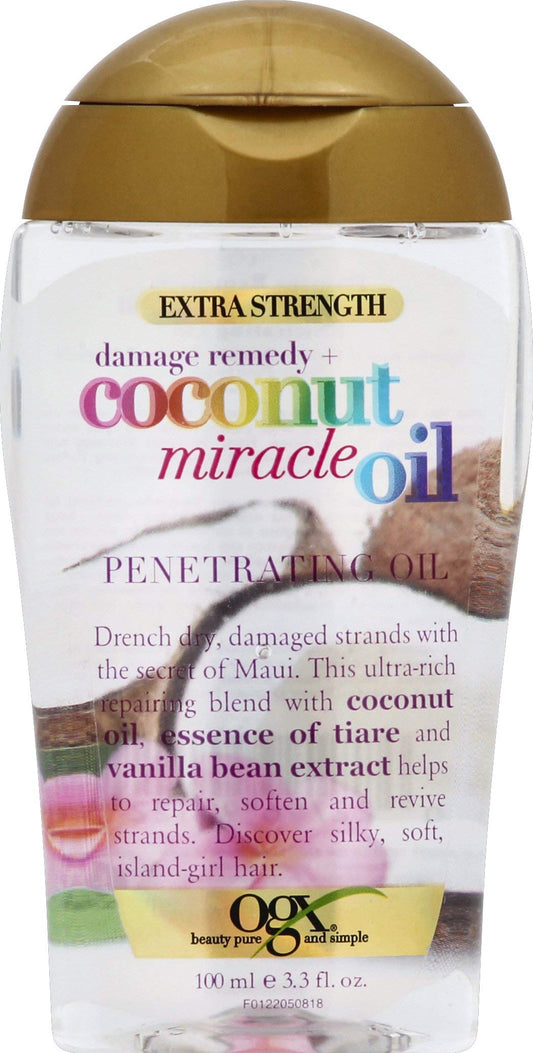 OGX Extra Strength Damage Remedy + Coconut Miracle Penetrating Oil, 3.3 Ounce Beauty & Personal Care OGX