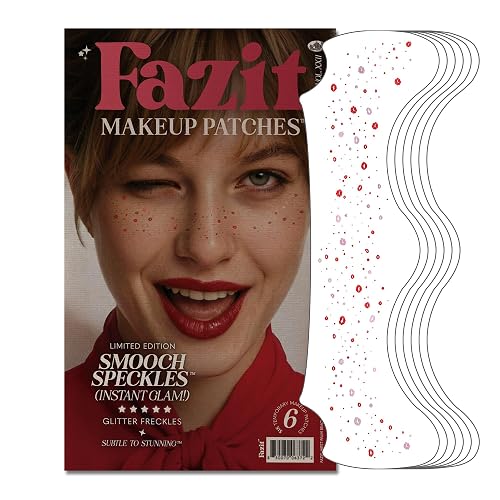Fazit Makeup Patches - Smooch Speckles - Glow Up Make-Up Patches - Cute Glitter Makeup Accessories for Women - Cosmetic Glitter for Face Beauty & Personal Care Fazit