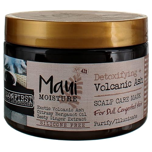 Maui Moisture Scalp Care Mask Volcanic Ash 12 Ounce Jar (3 Pack) Beauty & Personal Care Maui Moisture