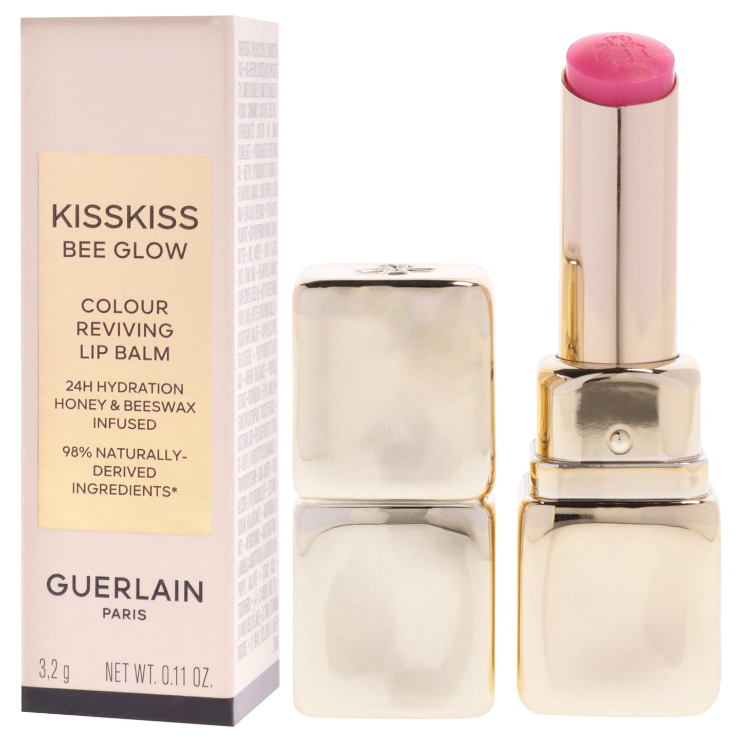 Kiss Kiss Bee Glow Lip Blam - 458 Rose Glow by Guerlain for Women - 0.11 oz Lip Blam Beauty and Personal Care Guerlain