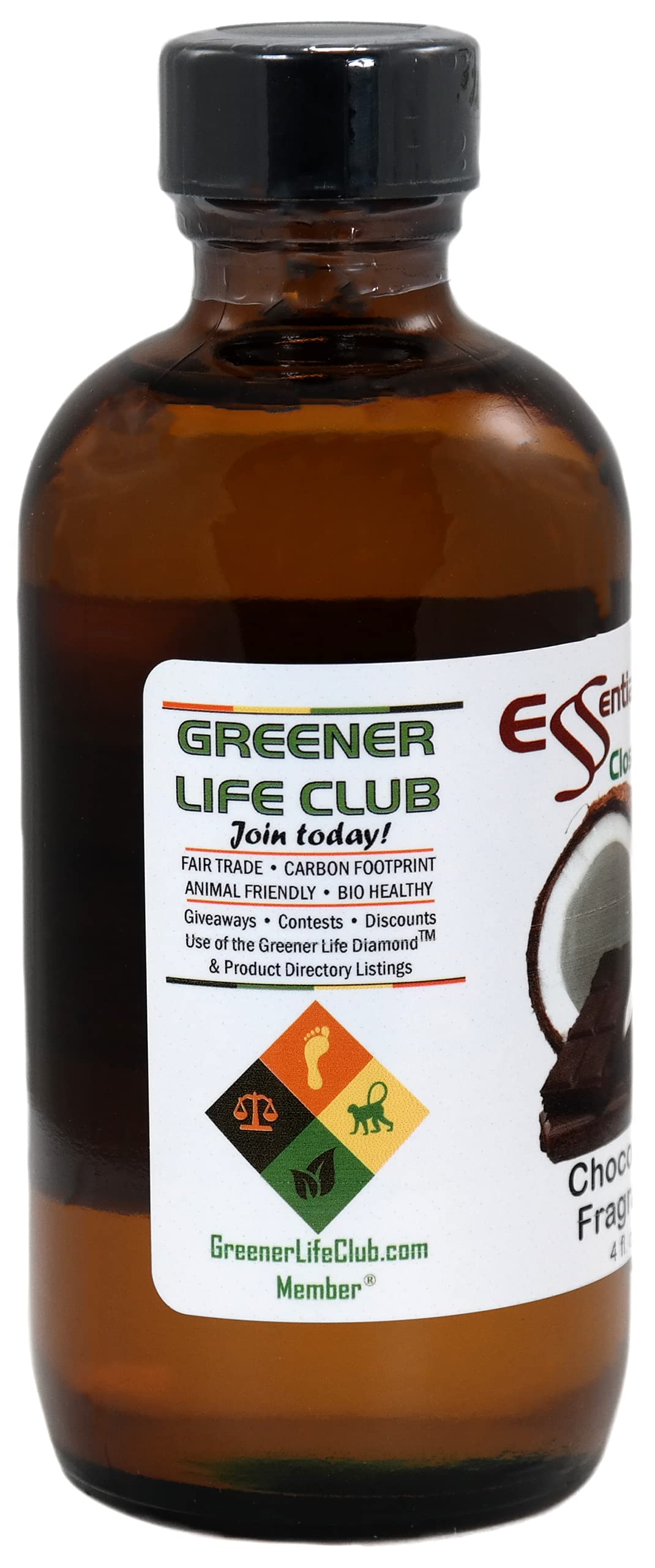 Essential Depot Chocococonut Fragrance Oil - Supplied in 4 oz. Amber Glass Bottle with Black Phenolic Cone Lined and Safety Sealed Cap Beauty & Personal Care Essential Depot