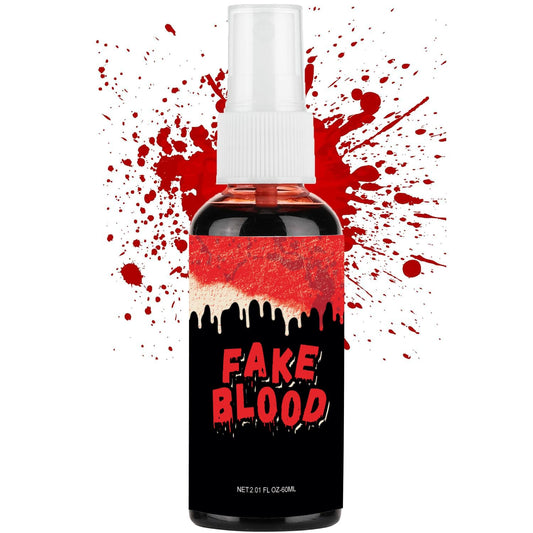 1PC Fake Blood Spray for Halloween, Special Effects Makeup, True Color, Realistic Washable SFX, Zombie Vampire Cosplay Party Clothes, 60ml Beauty & Personal Care zhaoan