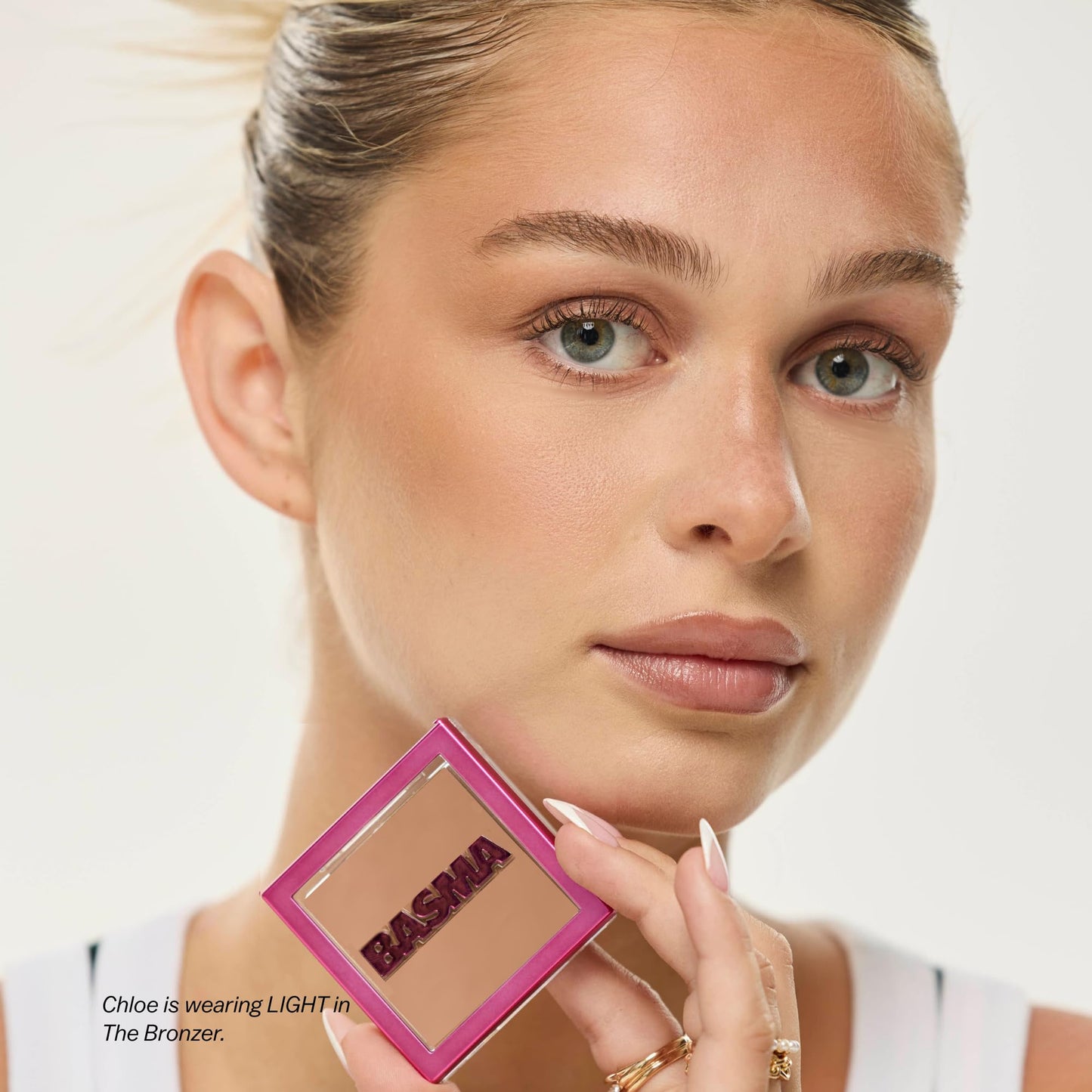 BASMA Beauty Buttery-Soft Powder Bronzer for Face, Talc-Free, Soft Matte, Buildable Coverage, Natural Warmth, Vegan & Cruelty-Free, Blends Easily, (A Beauty & Personal Care BASMA