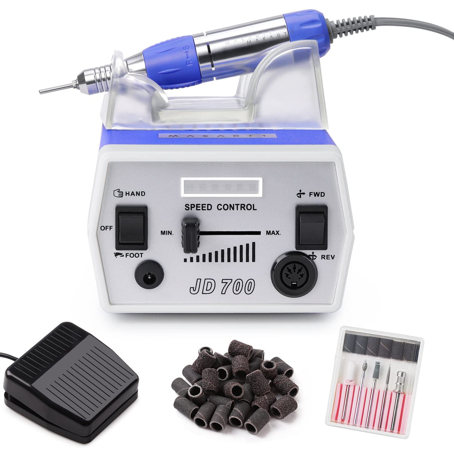 Makartt Nail Drill Electric Nail File JD700 Nail Drills for Acrylic Nails Professional 30000RPM Manicure Tools Nail Stuff Acrylic Nail Drill for Nail Beauty & Personal Care Makartt