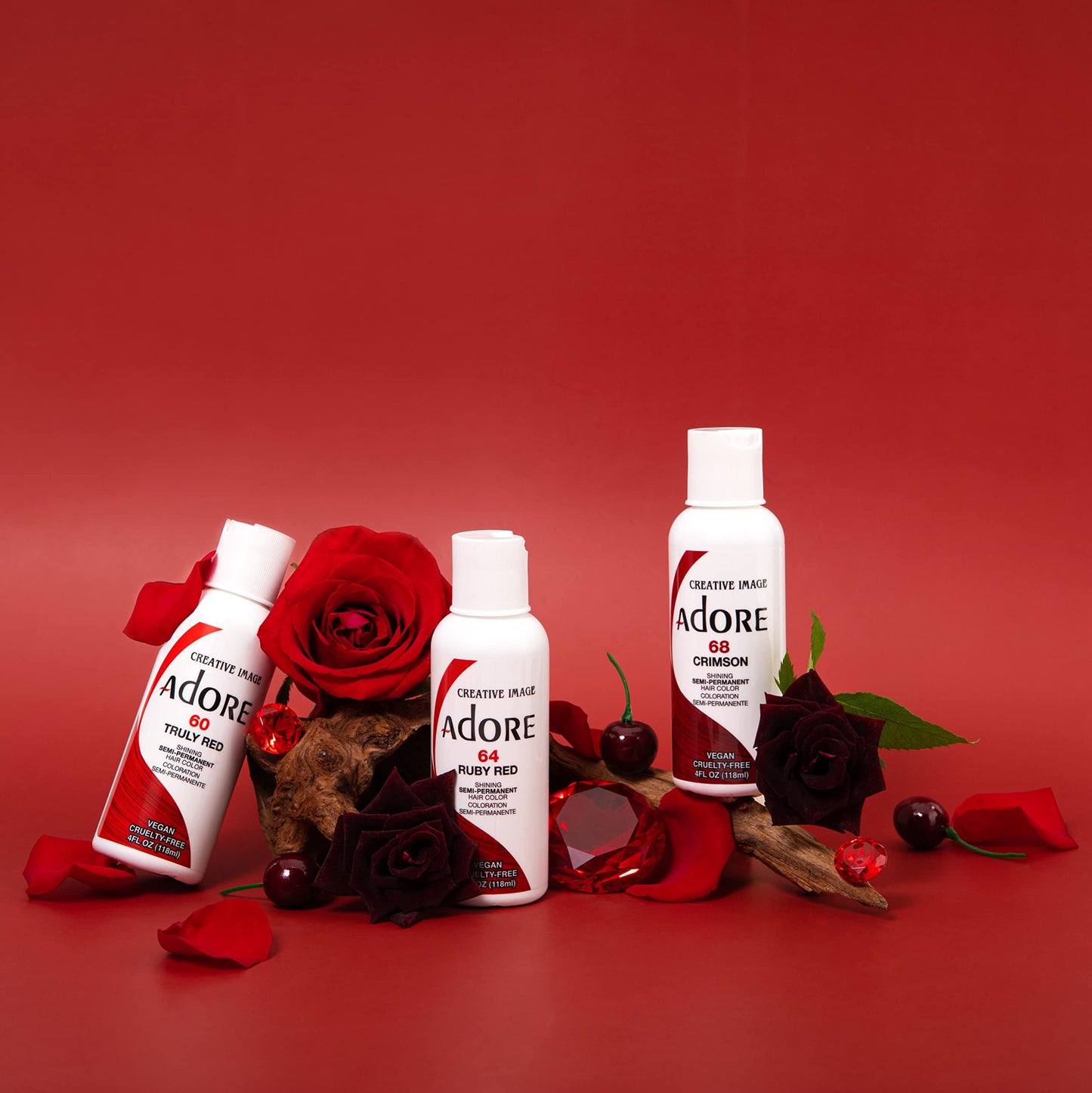 Adore Semi-Permanent Haircolor #086 Raspberry Twist 4 Ounce (118ml) (3 Pack) Beauty & Personal Care Adore
