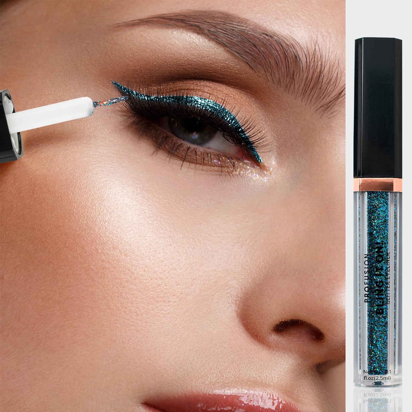 Profusion Cosmetics Bling It On! Glitter Eyeliner - Multi-Dimensional Liquid Liner with a Long-Wearing Formula Delivers a High-Impact, Multi-Use… Beauty & Personal Care Profusion Cosmetics