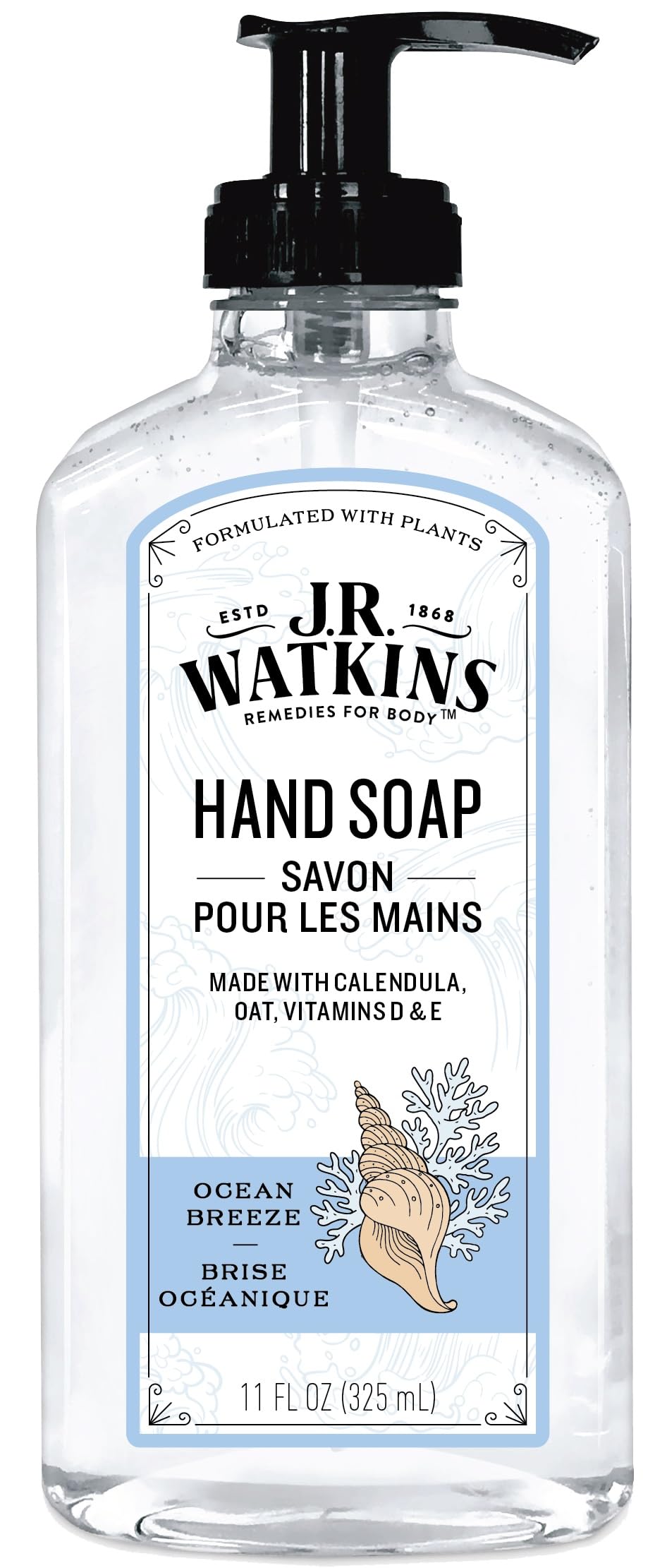 J.R. Watkins Hand Soap Ocean Breeze 11 Ounce Beauty & Personal Care J.R. Watkins