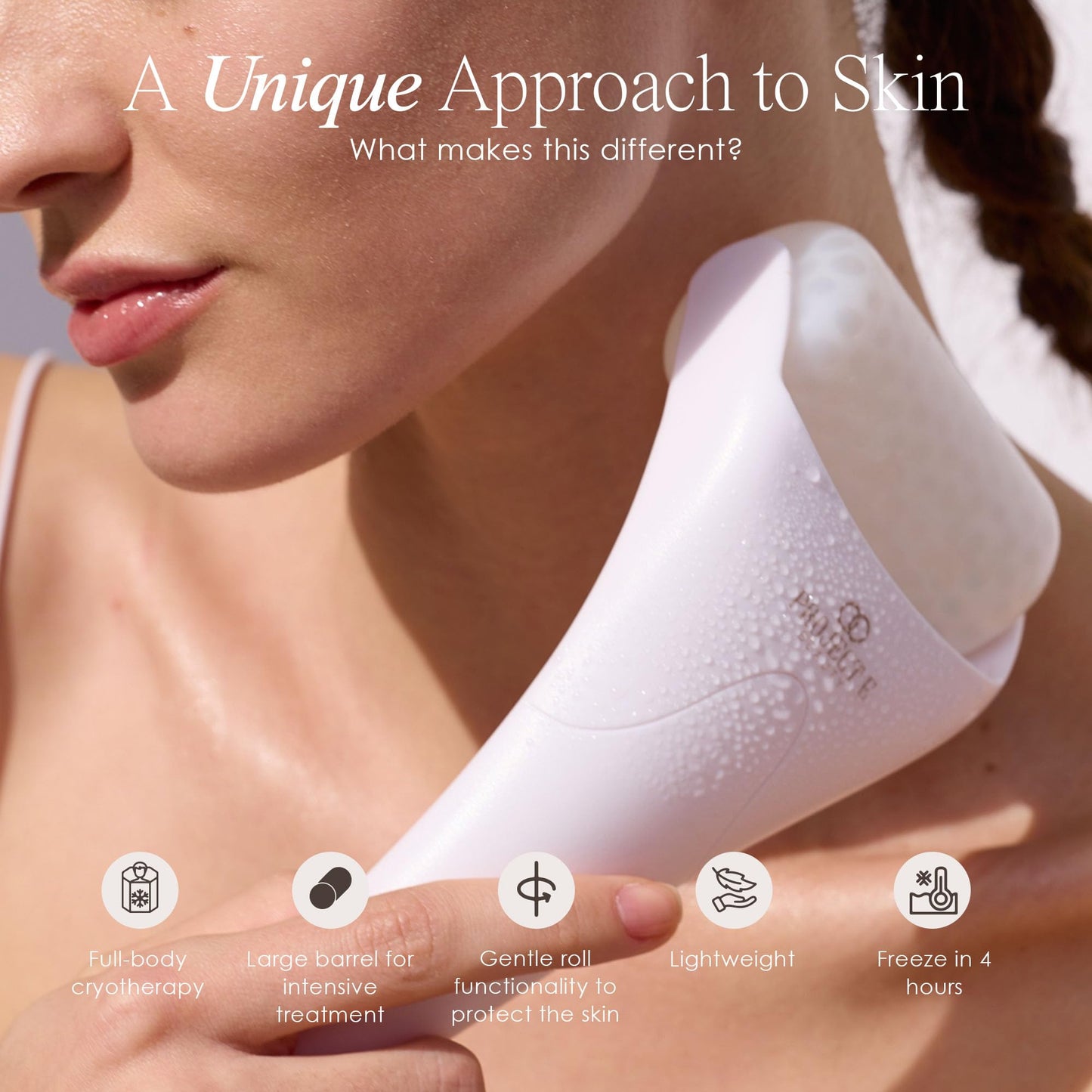 The Ice Roller by Project E Beauty | Cryotherapy Treatment | Facial Massage | Reduce Under Eye Puffiness, Dark Circles | Muscle Soreness Pain Relief Beauty & Personal Care Project E Beauty