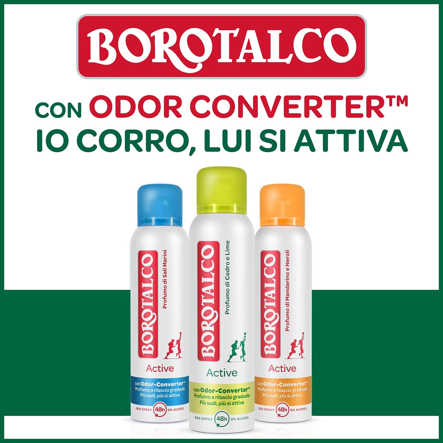 Borotalco: Deo Roll On"active cedar and lime" 50 ml (1.69 fl.oz) Beauty & Personal Care Borotalco