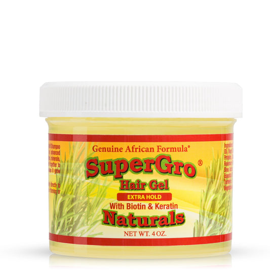 SuperGro Hair Gel with Extra Hold - For Braiding, Locking, Instant Edge Control, Twisting, Retwisting - Natural Grip Jam for Neat Shining - Braid, Loc Beauty & Personal Care Genuine African Formula
