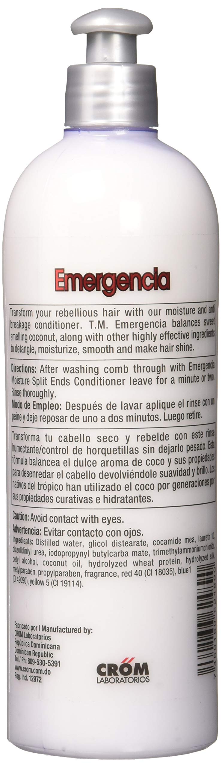 EMERGENCIA Toque Magico Intensive Moisture Split Ends Conditioner, Coconut, 16 Oz, 16 Ounces Beauty & Personal Care Emergencia