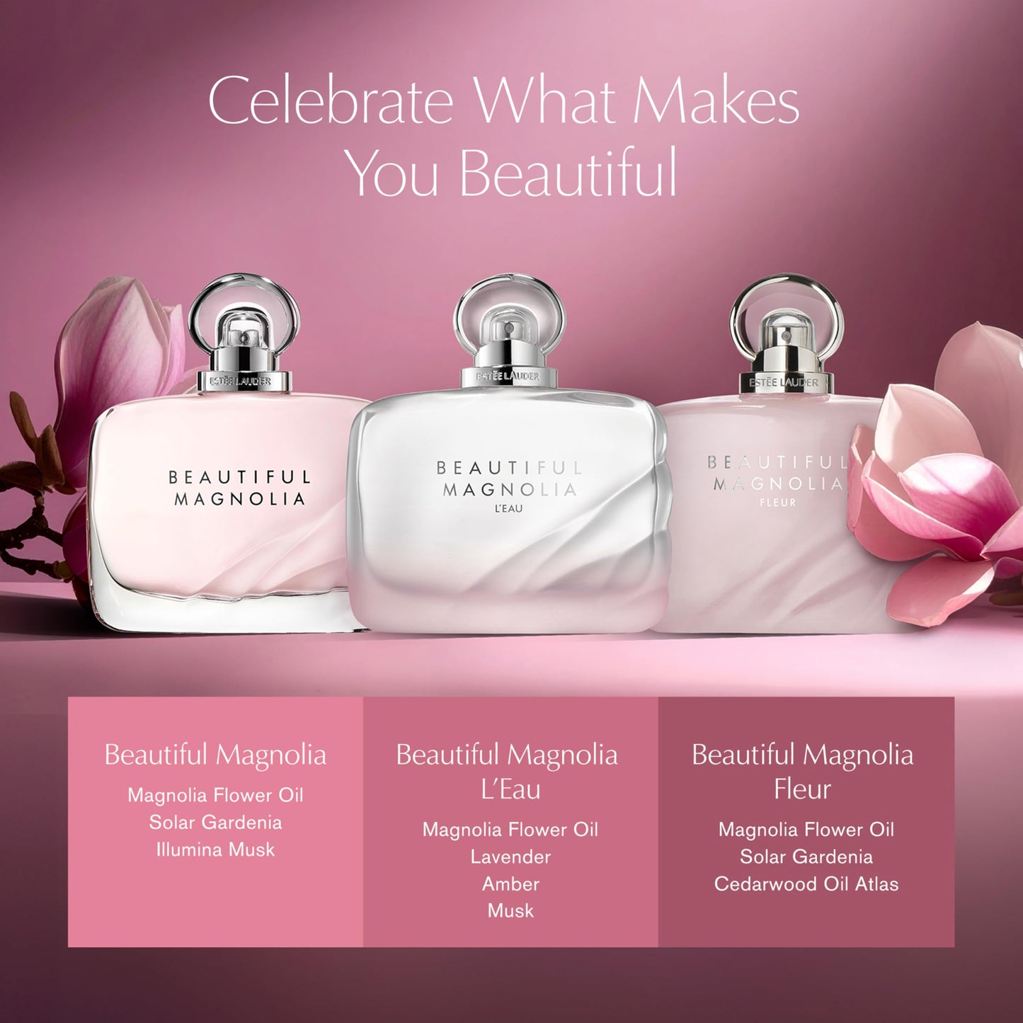 Estée Lauder Beautiful Magnolia Fleur Eau de Parfum Spray with Notes of Lush Magnolia, Solar Gardenia Accord & Serene Cedarwood | Perfumes for Women Beauty & Personal Care Estée Lauder