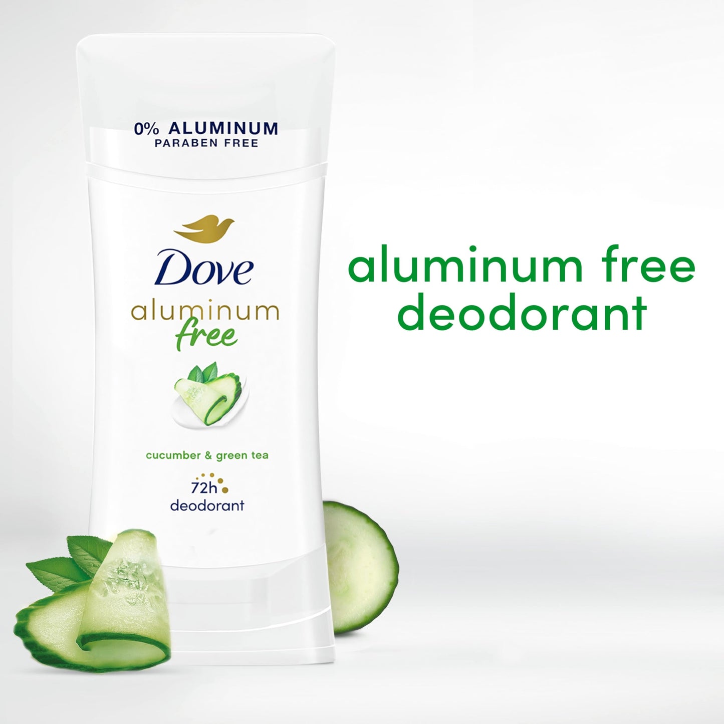 Dove Aluminum Free Deodorant for Women Cucumber and Green Tea 72 hour odor protection 2.6 oz Beauty and Personal Care Dove