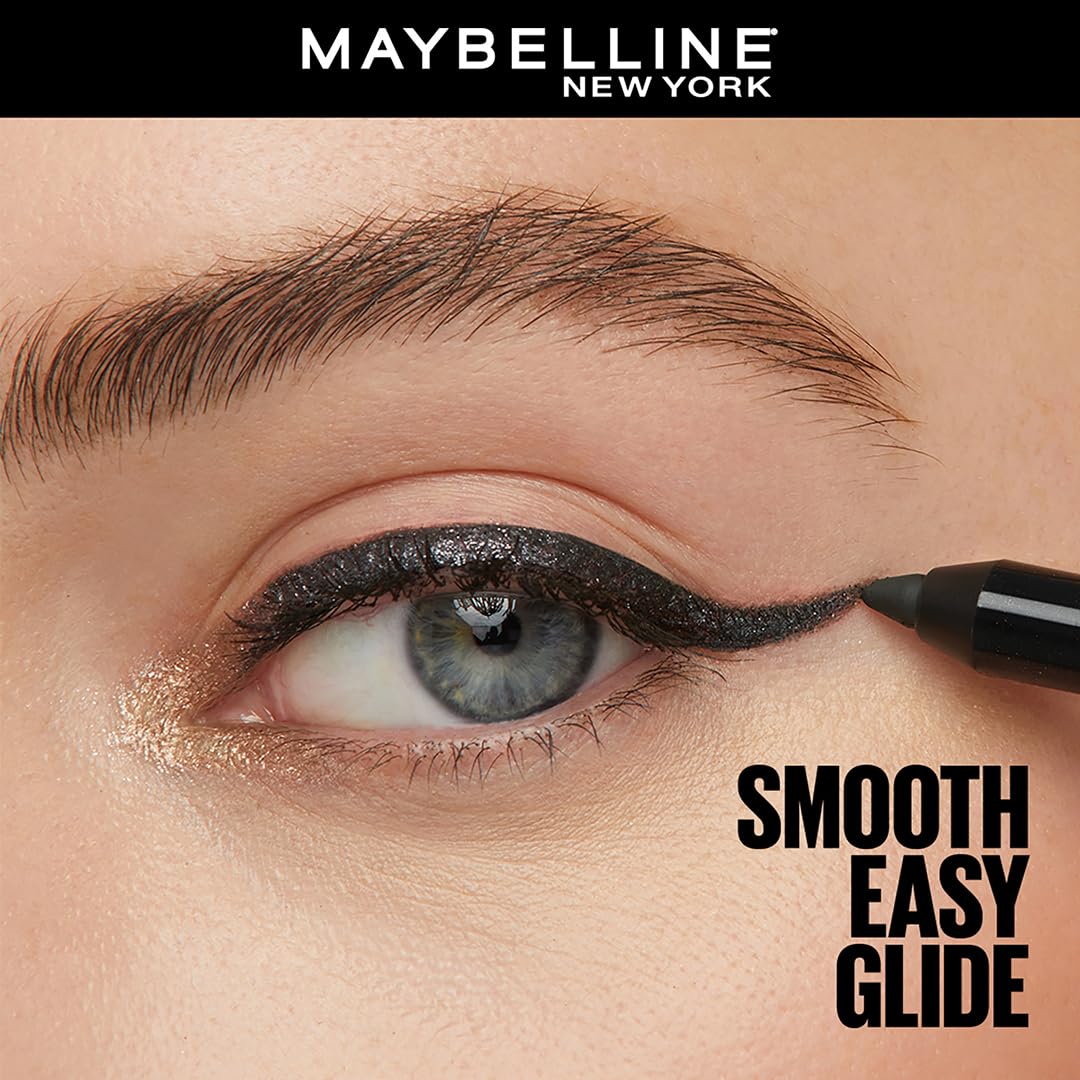 MAYBELLINE New York Tattoo Studio Long-Lasting Sharpenable Eyeliner Makeup Pencil, Glide on Smooth Gel Pigment, 36 Hour Wear, Waterproof Bronze Glitz Beauty & Personal Care MAYBELLINE