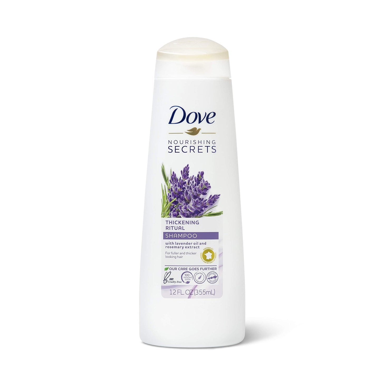 Dove Volume Shampoo for Thinning Hair Thickening Ritual Hair Shampoo with Lavender 12 oz Beauty & Personal Care Dove