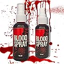 Fusang 2 PCS Fake Blood Spray,Halloween Fake Blood Washable Realistic Special Effects Zombie Vampire Costume Makeup & Dress Up,SFX Makeup Fake Liquid Beauty & Personal Care Fusang