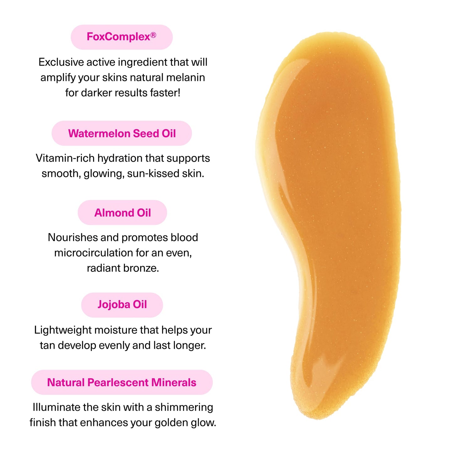 The Fox Tan Rapid Watermelon Shimmer, Natural Tanning Accelerator For Darker & Long-Lasting Tans, Blurs Imperfections, Vegan & Cruelty Free, 120 mL Beauty & Personal Care THE FOX TAN