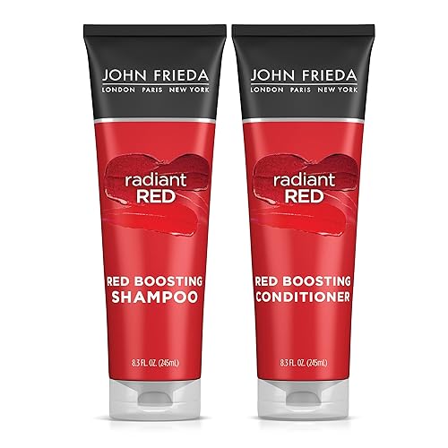 John Frieda Radiant Red Shampoo & Conditioner Bundle, Enhancing Shampoo & Conditioner, Helps Enhance Shades, with Pomegranate and Vitamin E Beauty & Personal Care John Frieda