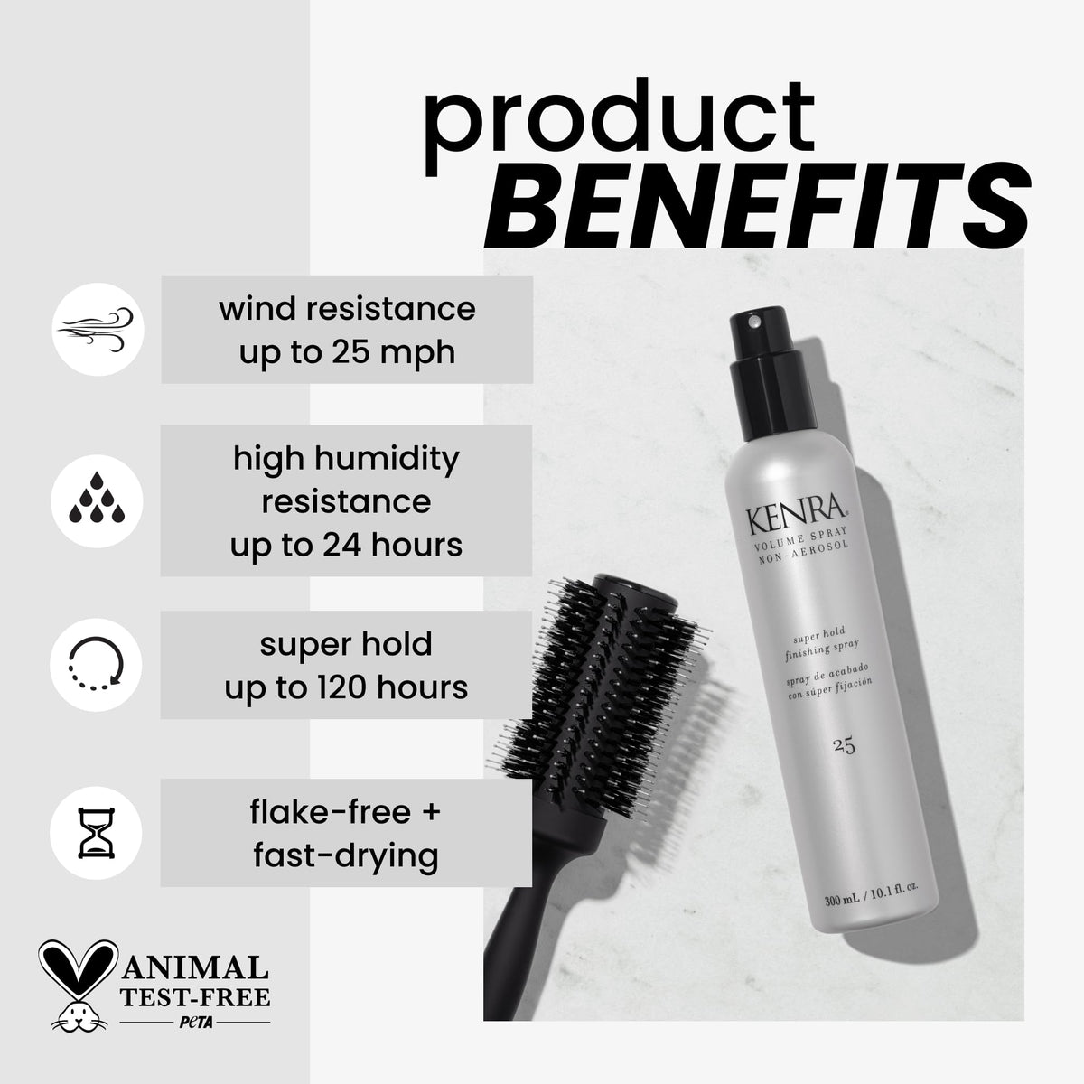Kenra Professional Volume Spray Non Aerosol 25 | Super Hold Finishing Spray | High Humidity Resistance | Flake-Free and Fast-Drying | All Hair Types | Beauty & Personal Care Kenra