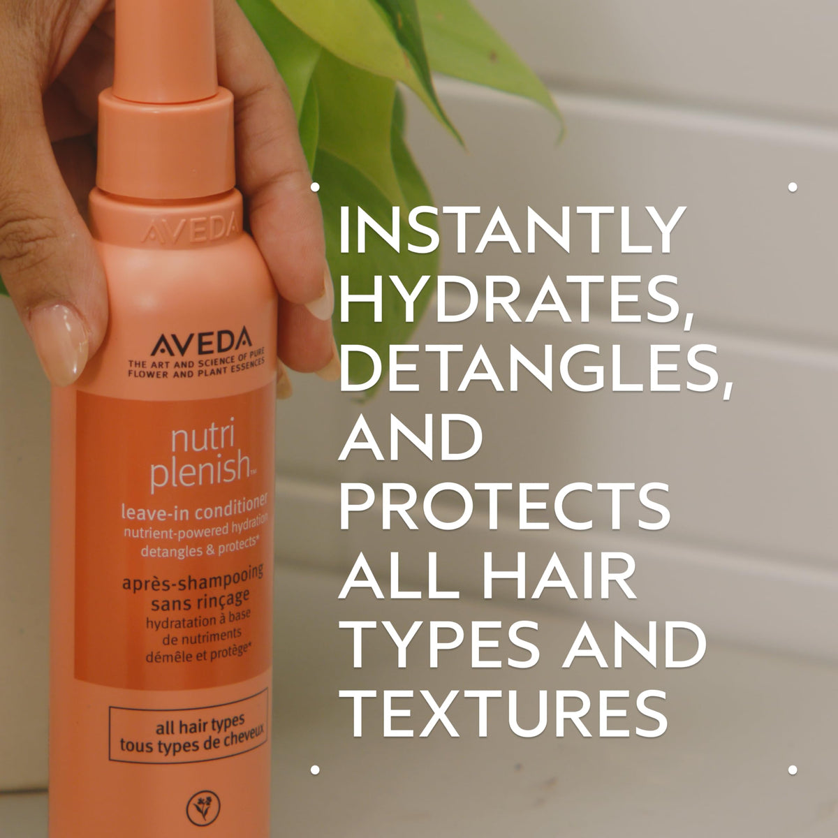 Aveda Nutriplenish Leave-In Conditioner | Hydrates, Detangles & Replenishes Hair for 72 Hours | Heat Protectant | for All Hair Types | 98% Naturally Beauty & Personal Care Aveda