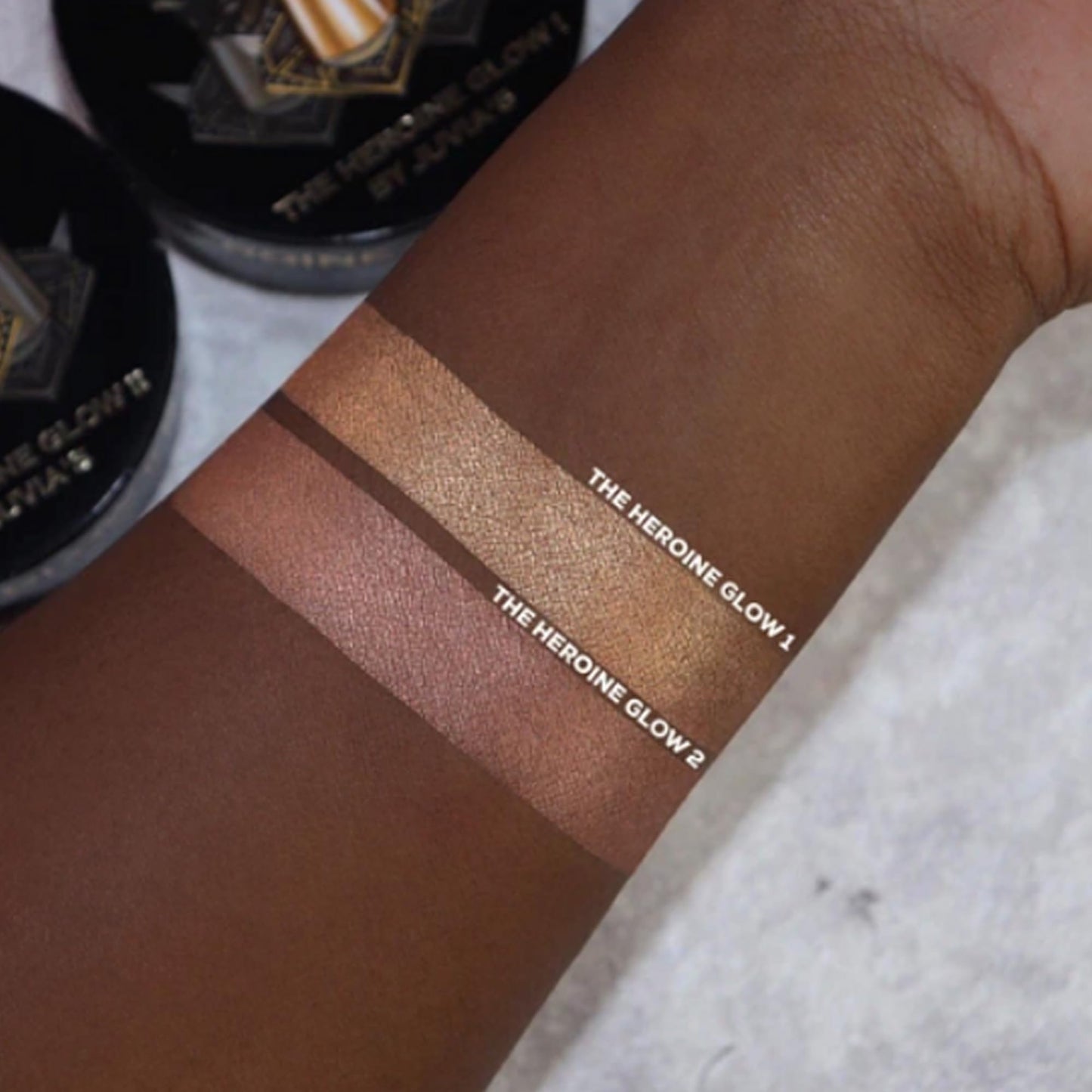 Juvia's Place Highlighter Heroine Glow II - Highlighter Powder, Baked Highlighter, Shimmer Highlighter Makeup, Long-Wearing & Illuminating Cheek Beauty & Personal Care Juvia's Place