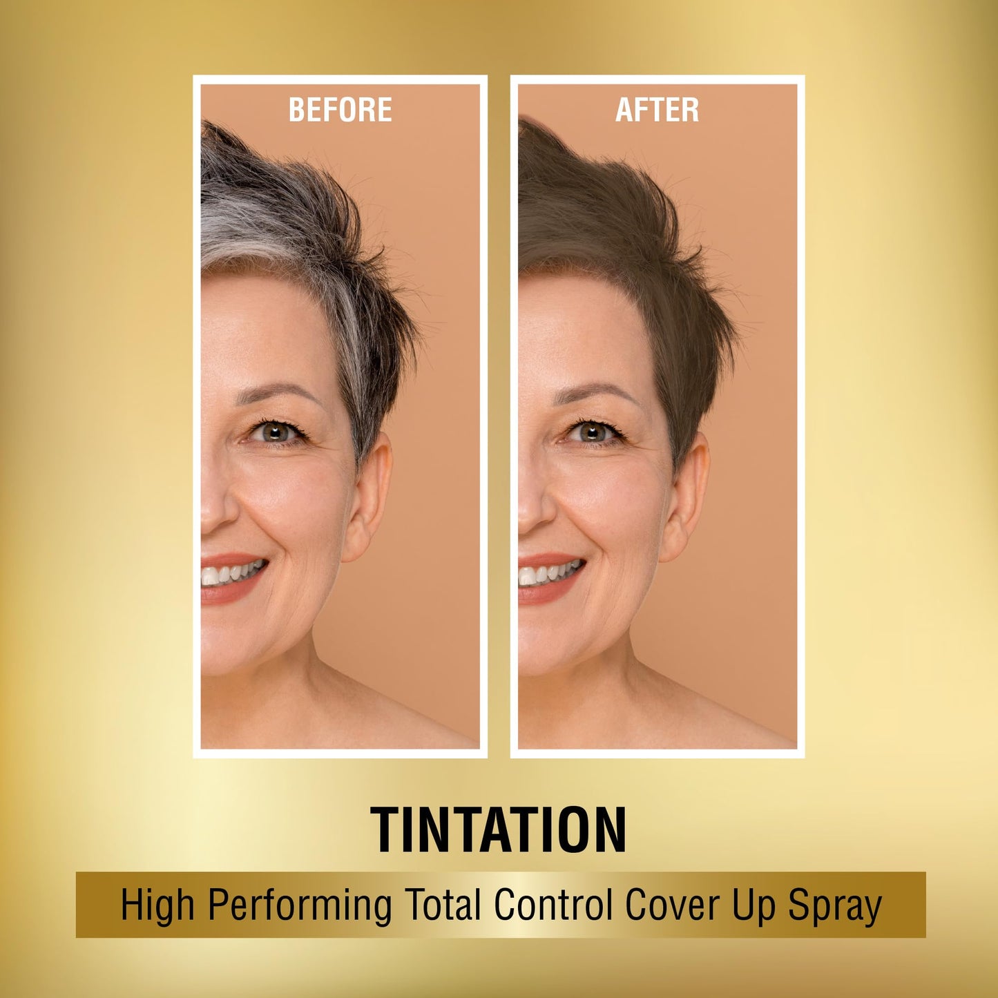 Red by Kiss Tintation Temporary Hair Color Spray, Instant Gray Root Touch Up Coverage, Water-Resistant & Smudge-Proof, Easy Wash Out, Barber Beauty & Personal Care Red by Kiss