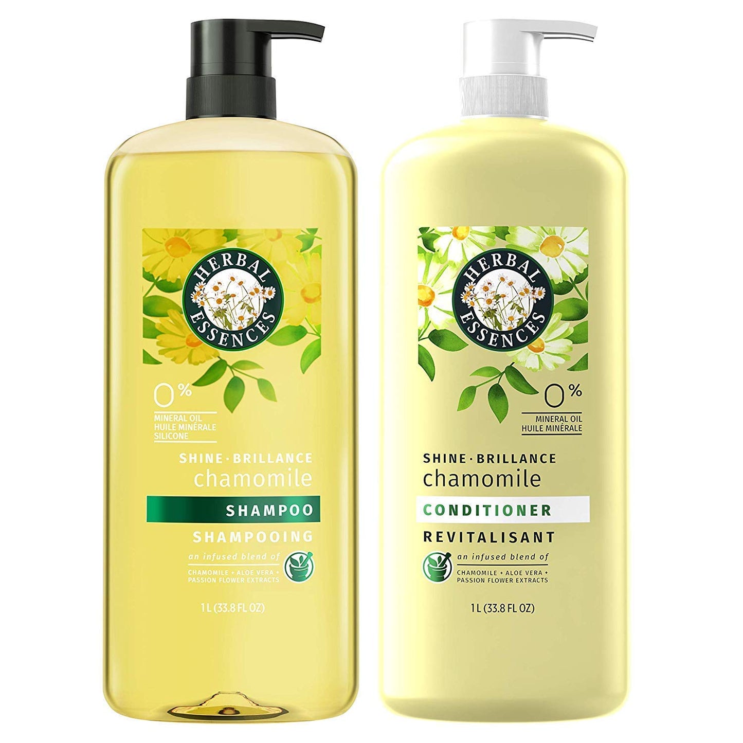 Herbal Essences Shine Collection Shampoo and Conditioner Bundle, with Chamomile, Color Safe, 33.8 Fluid Ounce Beauty & Personal Care Herbal Essences