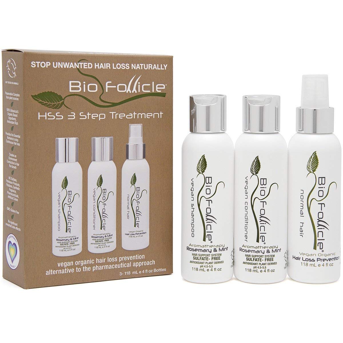 Bio Follicle 3 Step Treatment Package : Includes Shampoo, Conditioner, and Spray Beauty & Personal Care Bio Follicle