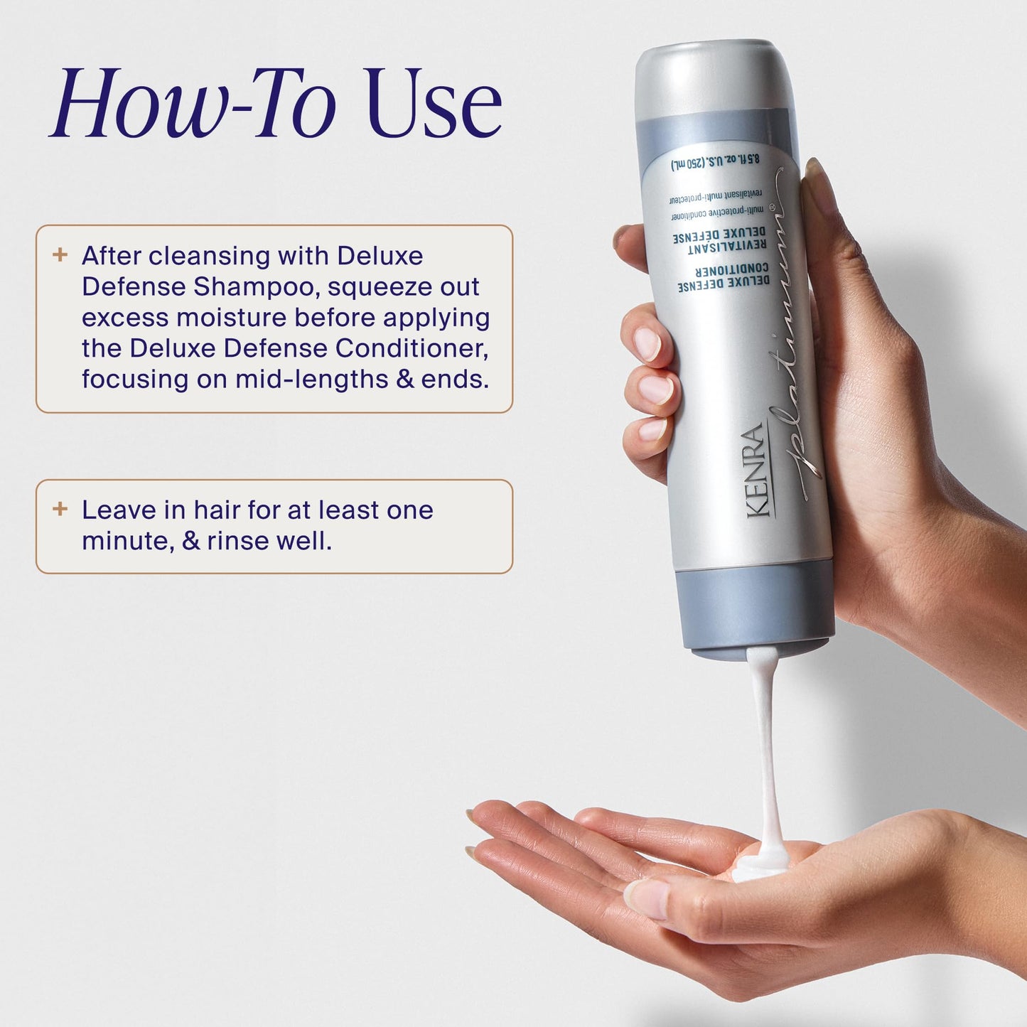 Kenra Platinum Deluxe Defense Shampoo & Conditioner Set | Strengthening + Breakage Prevention| Damage Repair | Shine Enhancing | Color Protecting | Beauty & Personal Care Kenra