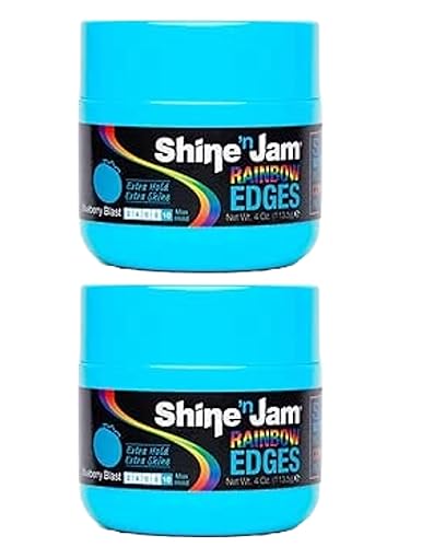 Shine 'n Jam Rainbow Edges - Blueberry Blast - 4 oz (Pack of 2) Beauty & Personal Care Shine 'n Jam