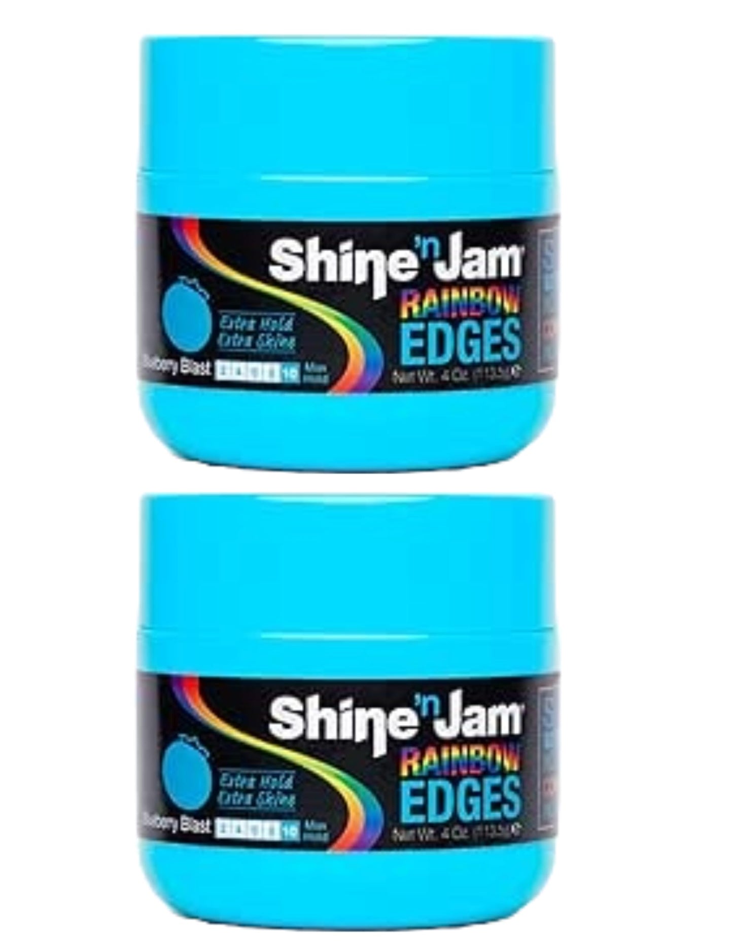 Shine 'n Jam Rainbow Edges - Blueberry Blast - 4 oz (Pack of 2) Beauty & Personal Care Shine 'n Jam